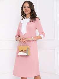 Bellovera Платье 268497 4П3537 белый, розовый