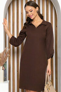 LT Collection Платье 269848 П4824 коричневый