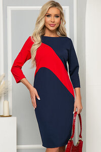 LT Collection Платье 272169 П4927 синий, красный