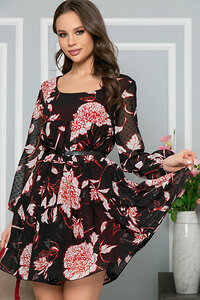 LT Collection Платье 277306 П5110 Черный/красный
