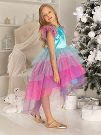 BATIK Платье 285564 030 п23 бирюзовый/розовый