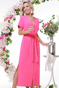 DStrend Платье 292884 П-3810-0081-01 Розовая фуксия