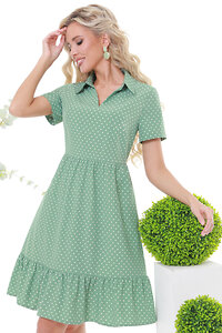 DStrend Платье 299636 П-3931-0212-03 Серо-зелёный