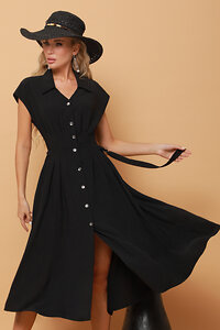 DStrend Платье-рубашка 309228 П-4047-0137-03 Чёрный