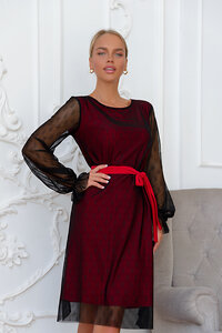 Open-style Платье 389630 4940 красный/черный