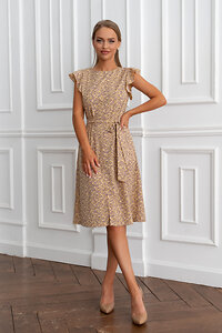 Open-style Платье 389640 5329 коричневый/бежевый/св.коричневый