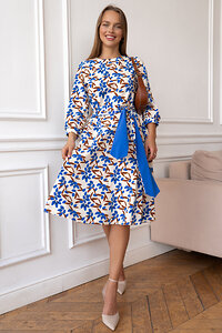 Open-style Платье 389751 5818 белый/синий