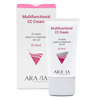 ARAVIA Professional СС-крем защитный SPF-20 Multifunctional CC Cream, Sand 02, туба 50 мл/15 406644 9207 