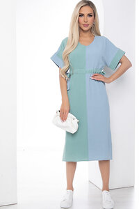 LT Collection Платье 406889 П8716 фисташка, голубой