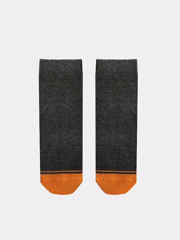MARK FORMELLE Детские носки 230344 400K-654 т.серый меланж /оранжевый