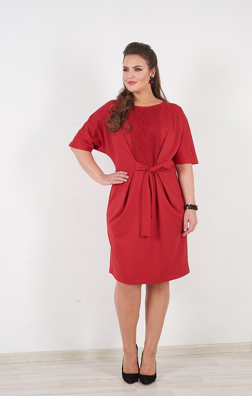 Montebella Style Платье 35667 SS-DR-17001 Красный