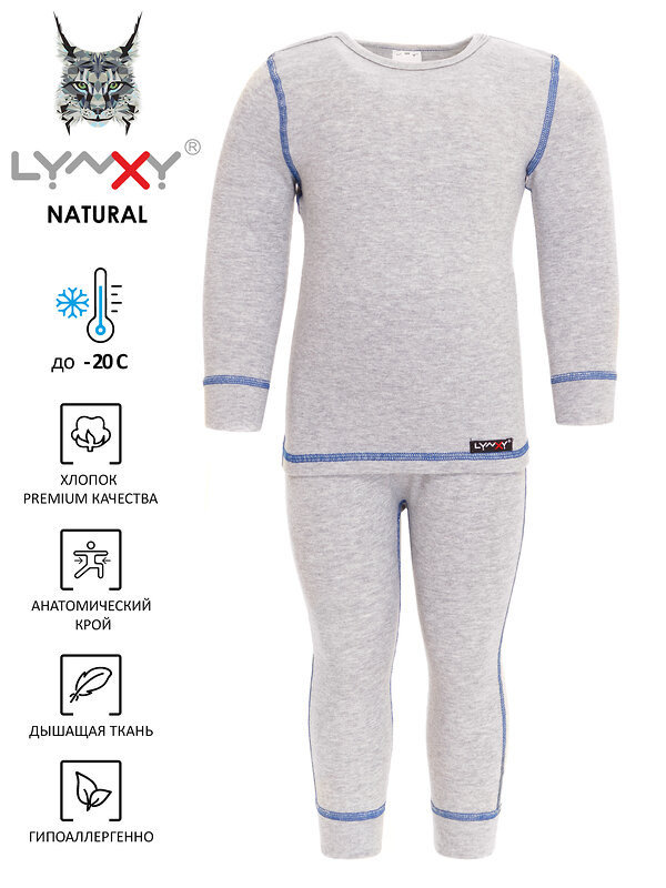 Lynxy Комплект 251533 1ЮНК0771850 серый+василек
