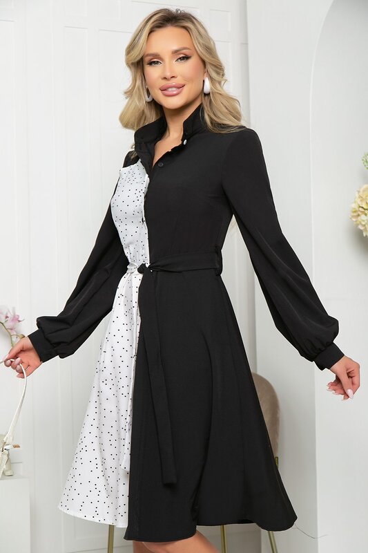 LT Collection Платье 281552 П5281 чёрный, белый