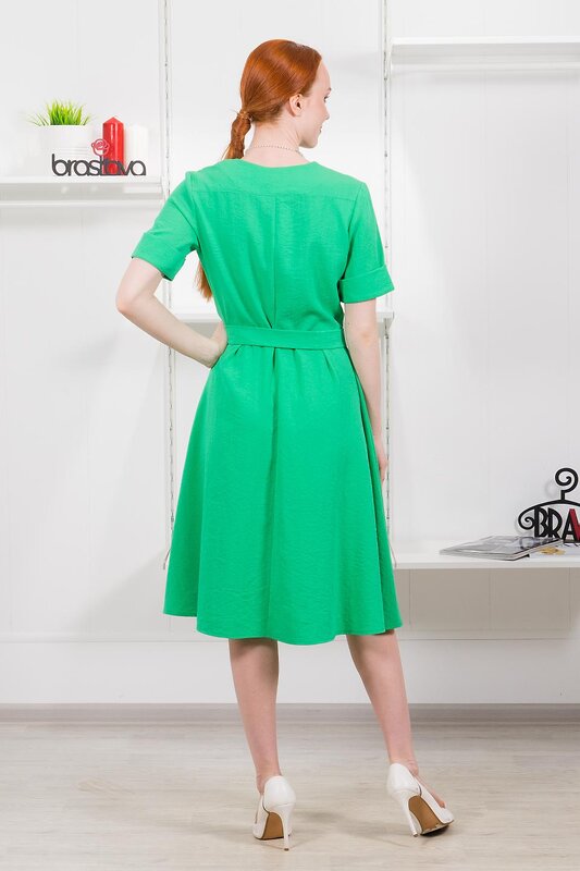 Brava Платье 295893 4851-3 ярко-зелёный