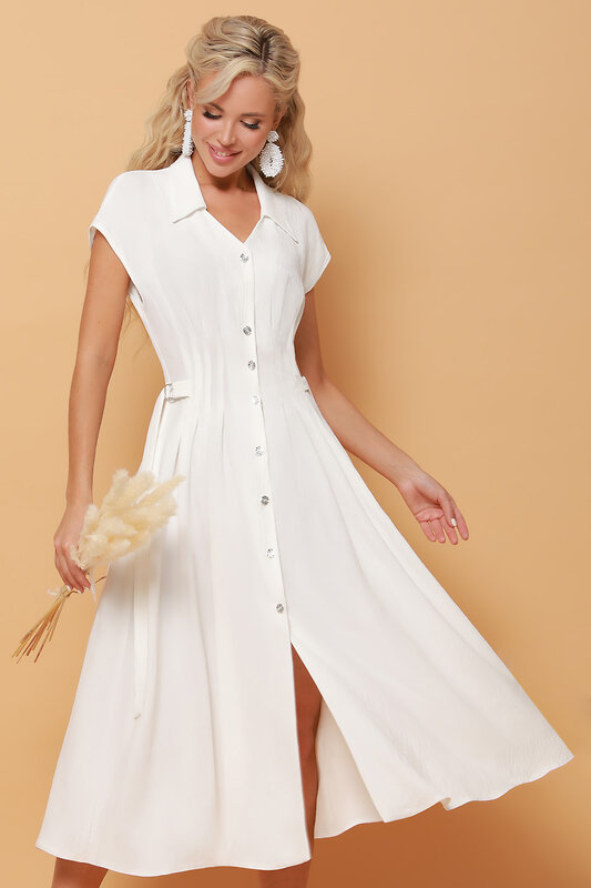 DStrend Платье-рубашка 309752 П-4048-0137-02 Белый