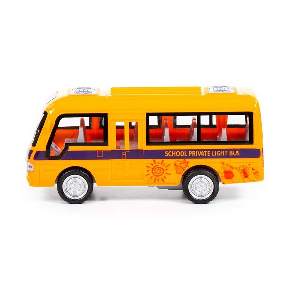 Полесье "Школьный автобус", автомобиль инерционный (со светом и звуком) (в пакете) 322954 79909 