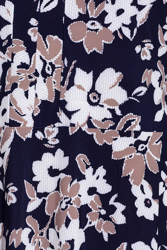 Filgrand Платье 54340 442-926-01 Синий фон/бежевые цветы