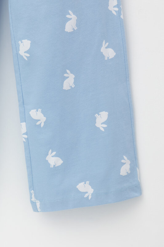 CROCKID Пижама 388017 К 1633-1 небесно-голубой, кролики