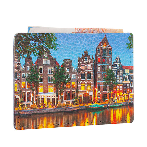 Eshemoda Чехол для карт 61777 "Ночной Амстердам" 