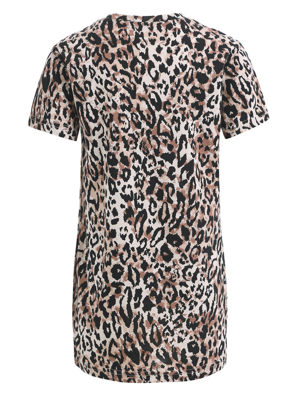 Апрель Платье 412647 1ДПК4410001н черный леопард на коричневом
