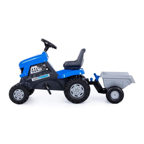 COLOMA Y PASTOR Каталка-трактор с педалями "Turbo" (синяя) с полуприцепом 413010 84637 