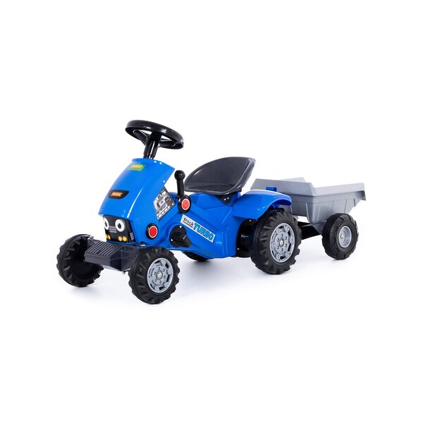 COLOMA Y PASTOR Каталка-трактор с педалями "Turbo-2" (синяя) с полуприцепом 413013 84651 