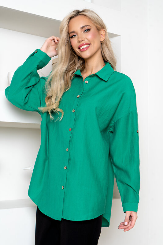 Open-style Рубашка 414592 6179 зеленый