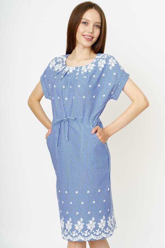 Binita Платье 74200 120-2 бело-голубой