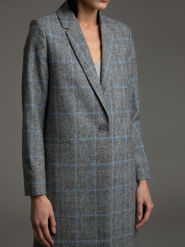 Emka Fashion Пальто 93837 R026/alfreda серый, голубой