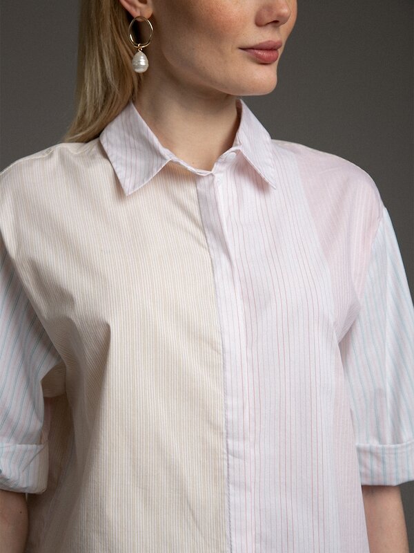 Emka Fashion Блузка 100982 B2301/cleveland белый, розовый, желтый