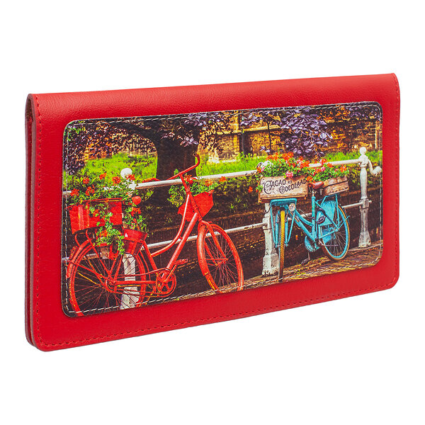 Eshemoda Тревел-конверт 144533 "Разноцветные велосипеды" Красный