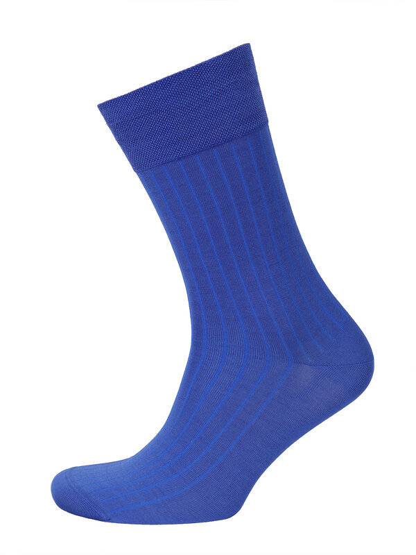 OPIUM Мужские носки 156367 Premium "в рубчик" Синий