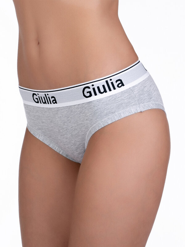 Giulia Трусы 159121 COTTON SLIP 01 Серый/меланж